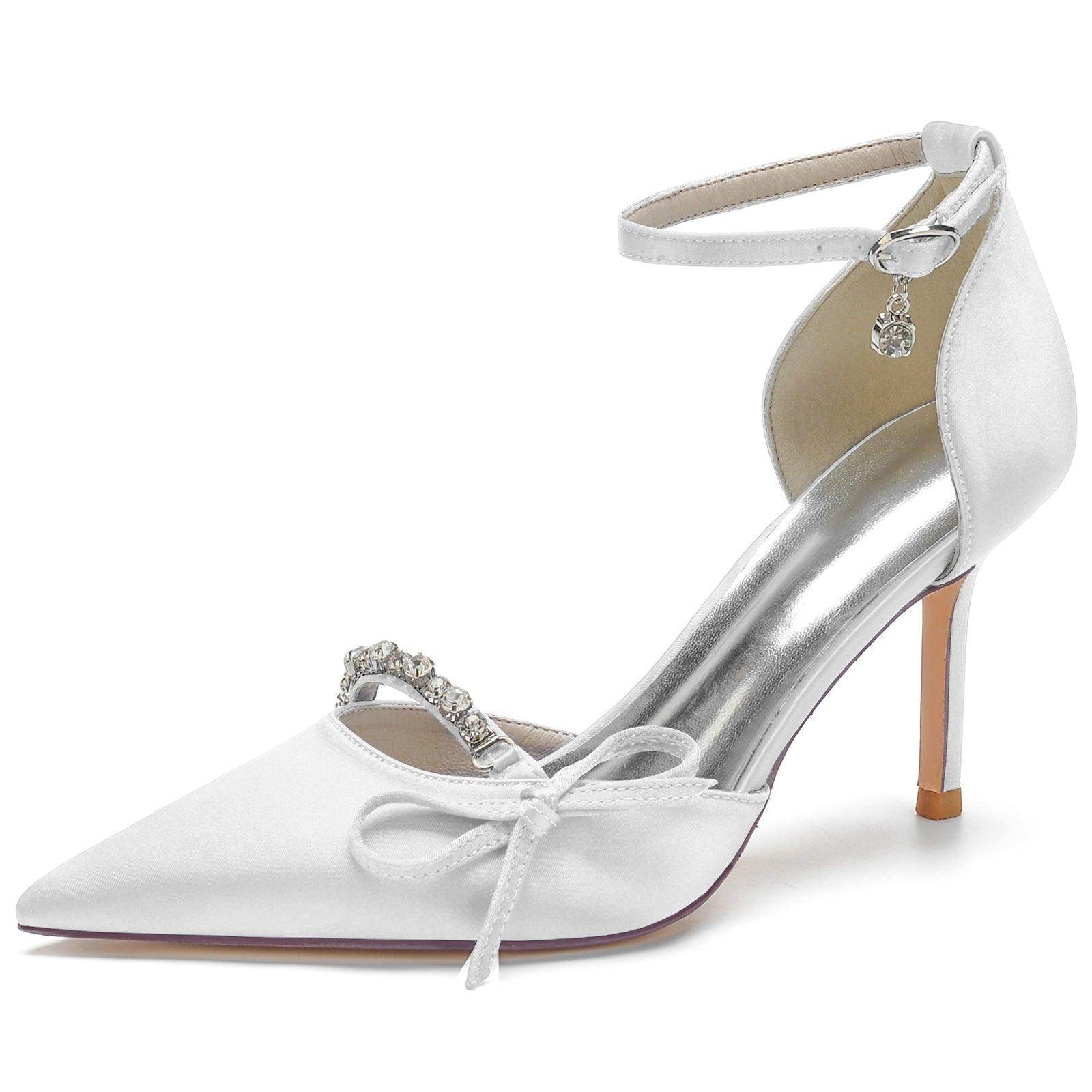 Stiletto Heel 8.5cm Silk-Like Shoes CK0135 - COCOMELODY